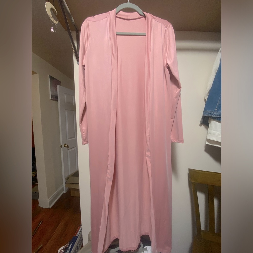 Pink Duster Cardigan